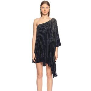 Parker Black Daphine Embellished Dress, Size 4